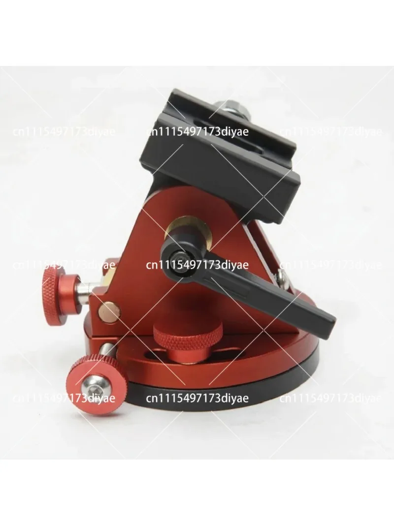 Precision 0-65 Degree Adjustable Tilt Head with Quick Release Clamp, Aluminum Alloy Tripod Mount Base, 3/8