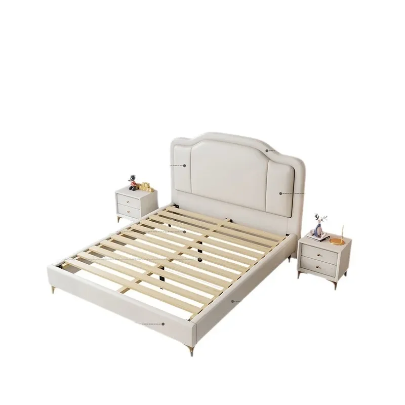 

Children's bed for boys and girls, princess bed, cream style modern