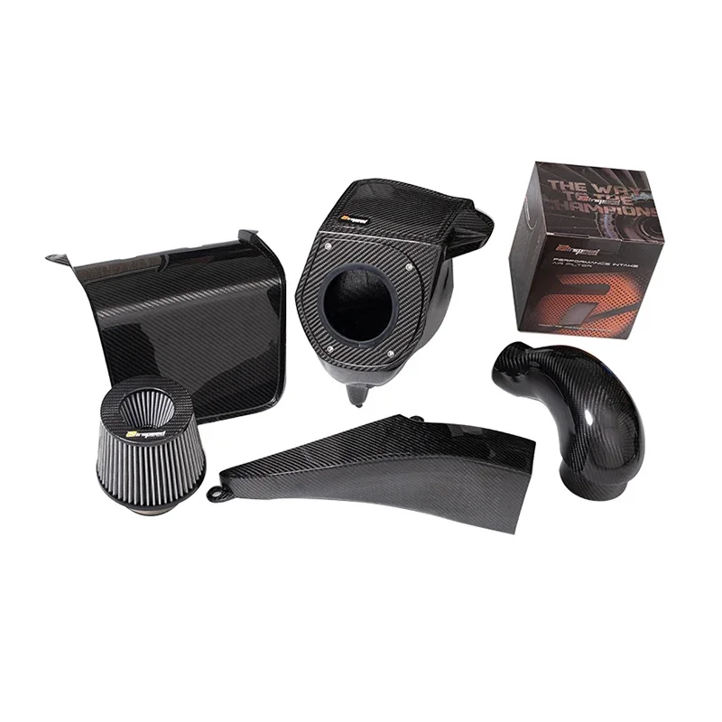 Airspeed Brand  Neat and Clear Surface Texture 100%  Carbon Fiber Cold Air Intake System For audis A6 A7 C8 3.0T