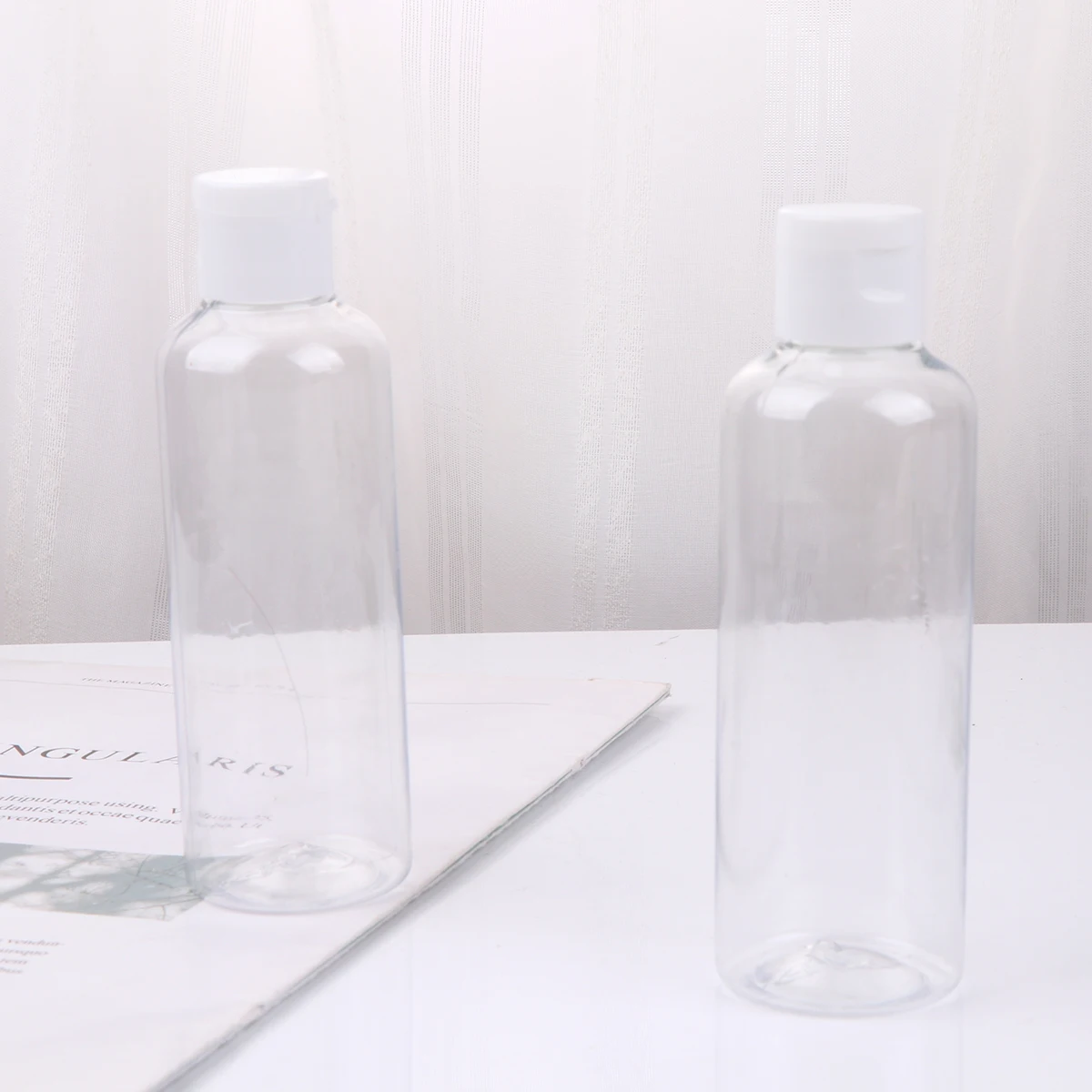 30pcs Subpackaging Bottles 100ml Travel Size Empty Refillable for Shampoo Lotion Makeup Lightweight Portable