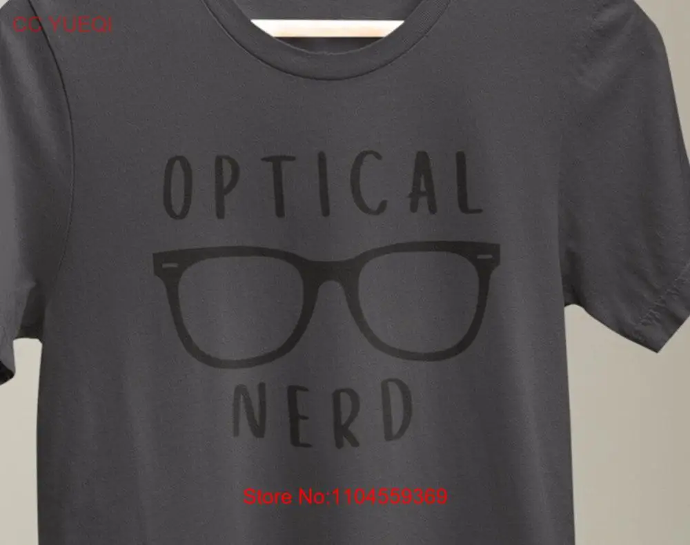 Camisa óptica nerd, óptica, aprendiz, laboratório, tecnologia, optometrista, oftalmologista, presente do comprador, mangas compridas ou curtas