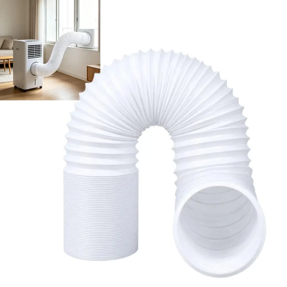 Universal AC Exhaust Vent Hose Flexible Adjustable 130mm Weather UV Resistant Anti-Aging Duct Mobile AC Must-Have Practical
