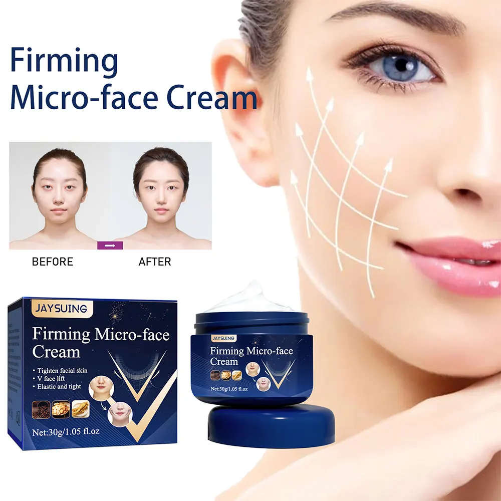 30g V-Shape Slimming Cream Removal Double Chin Firming Face-lift Slimming Masseter Muscle Face Fat Burning Anti-aging Products