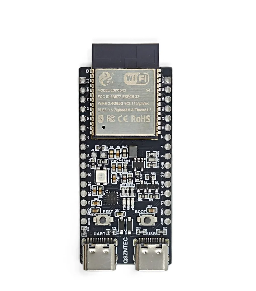ESP32-C5 Development Board with Dual-Band WiFi 6, Bluetooth BLE 5, Zigbee 3.0 & Thread for IoT