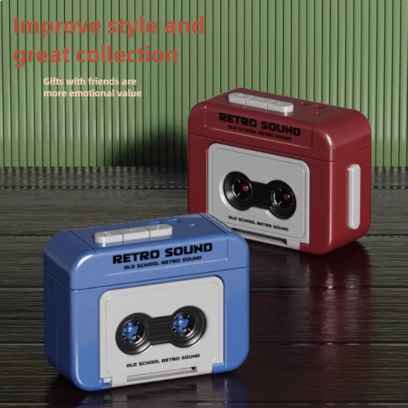 1-10PCS Vintage Cassette Player Keychain Mini Retro Tape Recorder Pendant That Plays Real Music Portable Gift for Music Lover