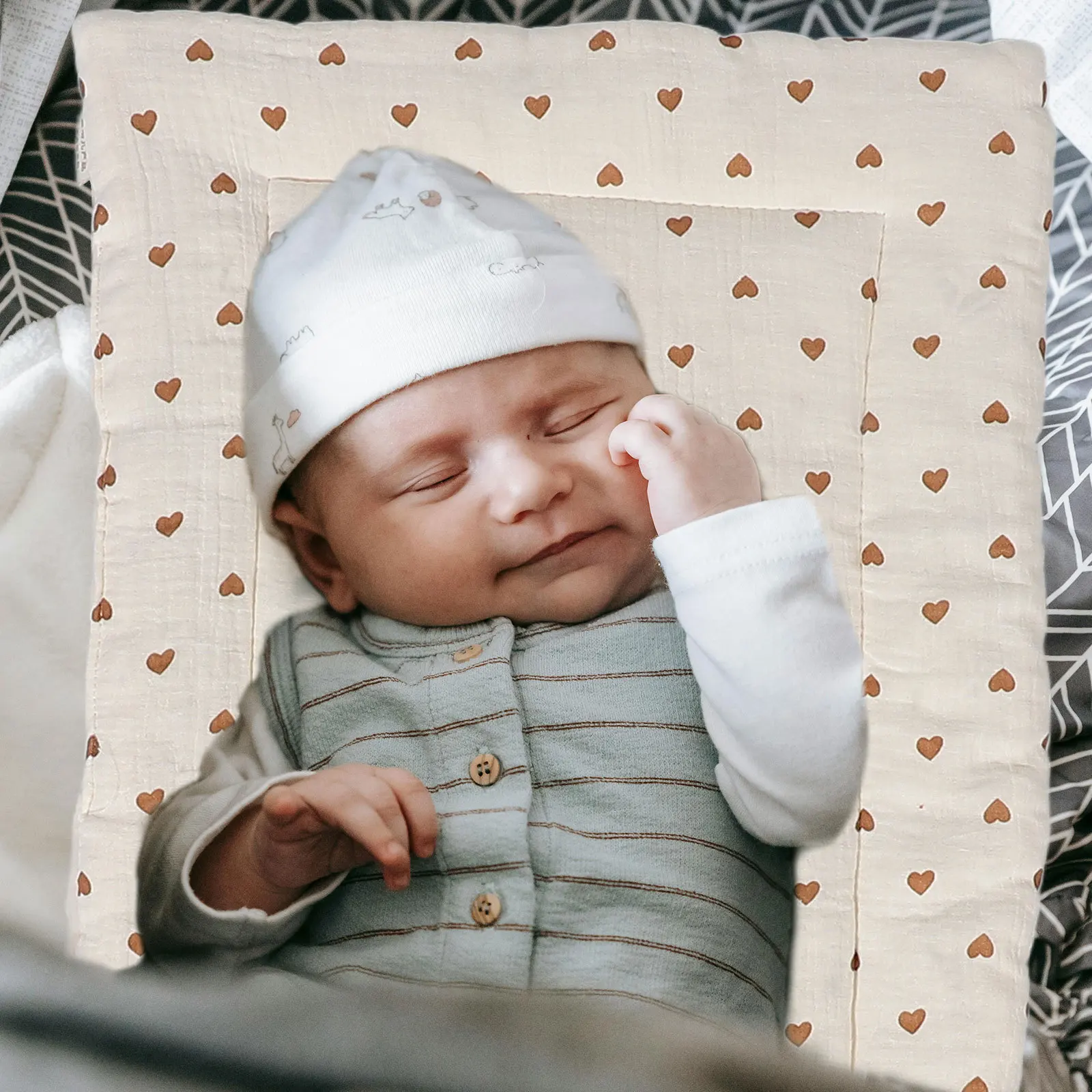 

Хлопковая подушка для детской коляски, двусторонняя мягкая толстая подкладка, дышащий чехол на сиденье, наматрасник, коляска, подкладка для мочи