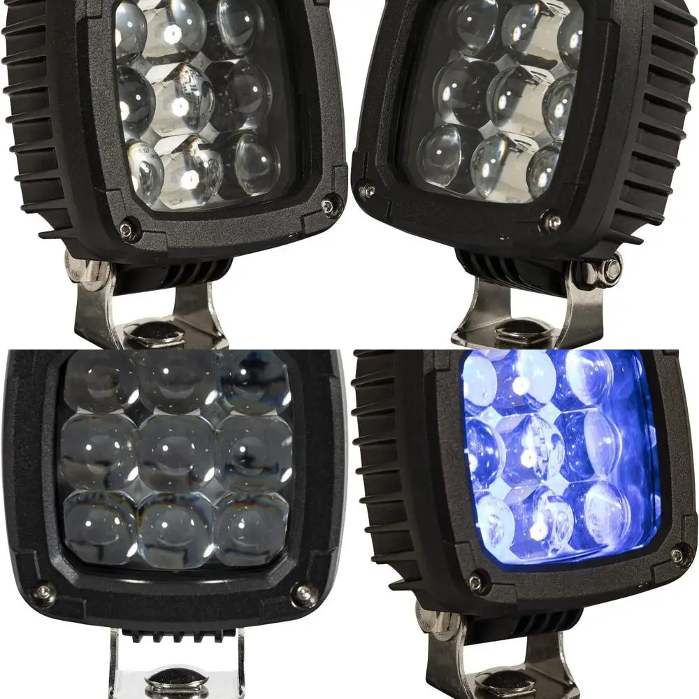 

Forklift Safety Blue LED Warning Light with 9 LEDs, 400 Lumens, Pedestrian Alert Feature