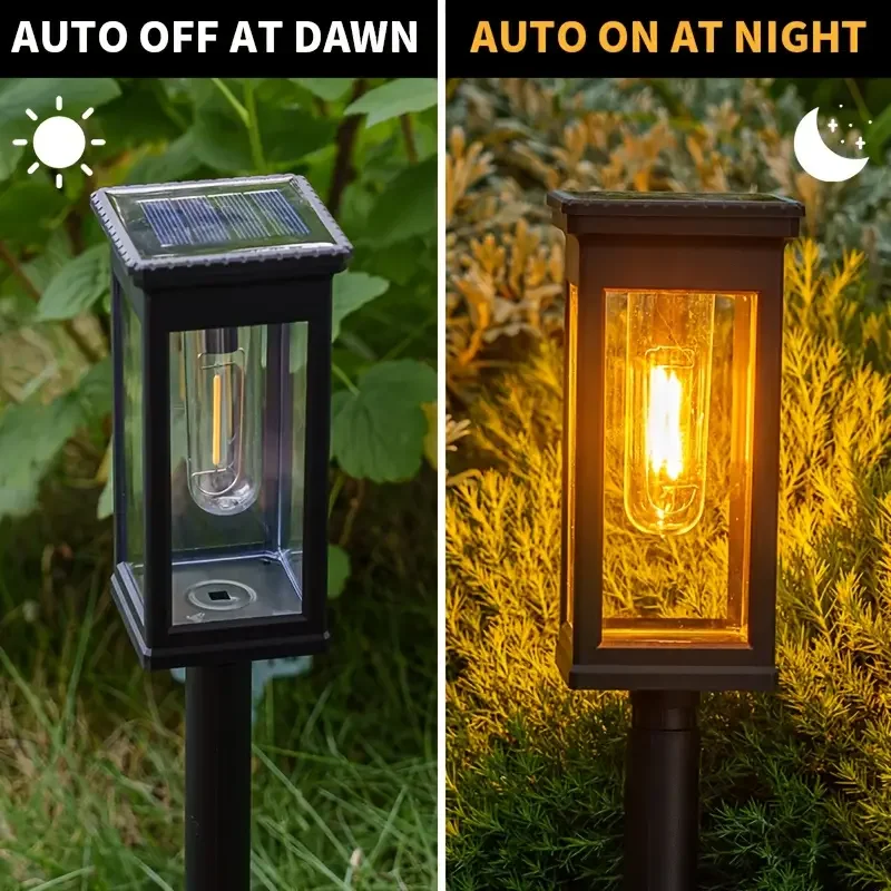 Outdoor Solar Street Lights Courtyard Lawns Walking Paths Lane Decorations Garden Paths Terraces Landscape Lighting