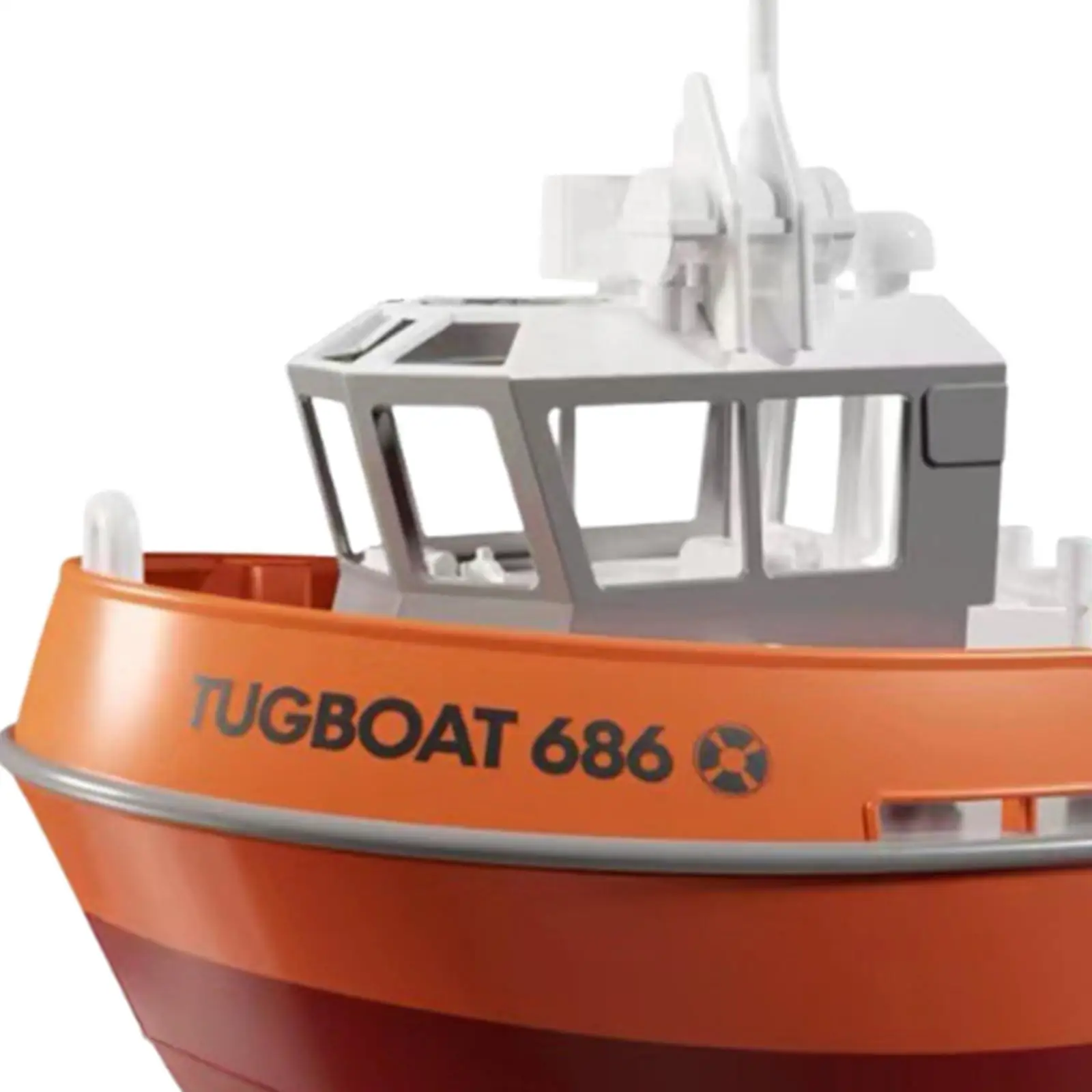 1/72 RC Tugboat cuerpo entero impermeable juego de juguete acuático para niños lagos piscinas