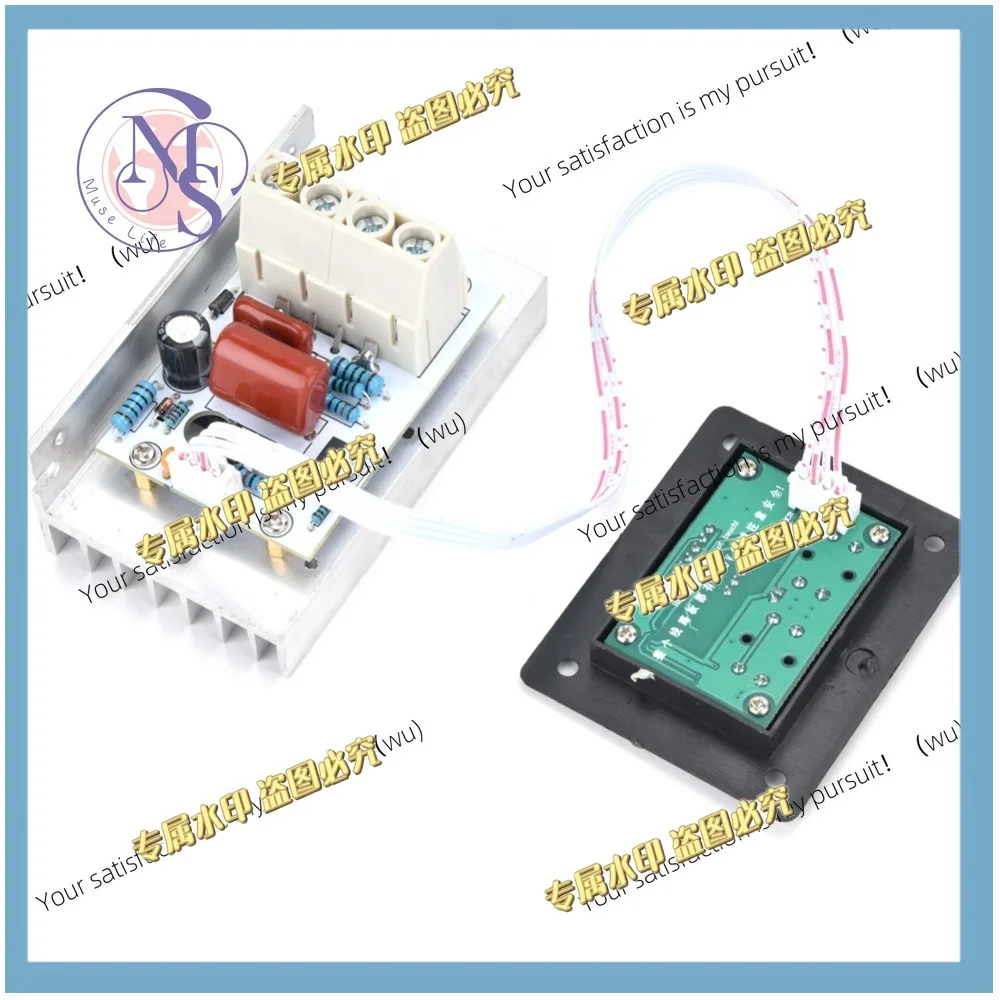 10000W SCR Voltage Regulator Digital Display AC 220V 80A Dimmer Switch Adjustable Speed Controller Power Regulation