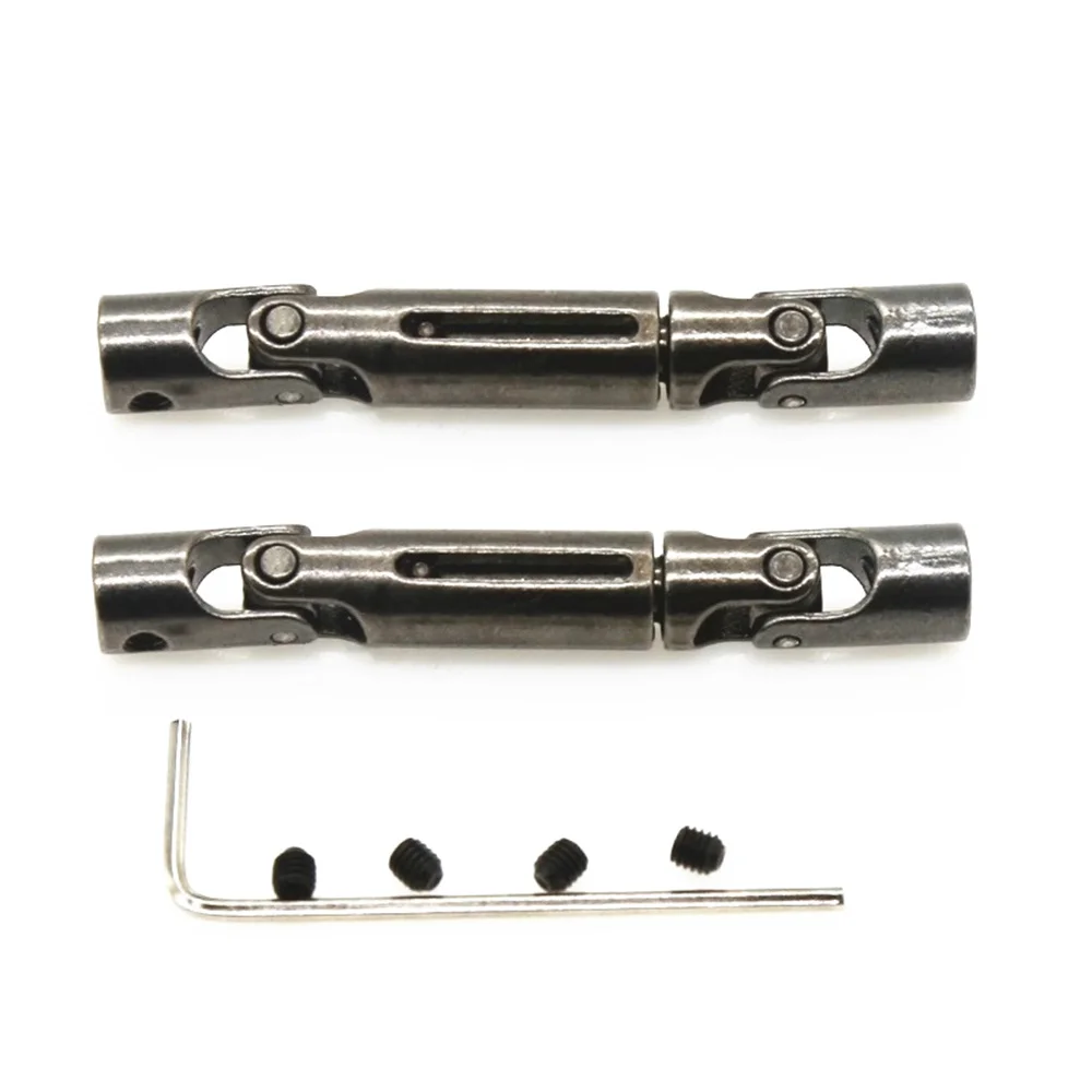 

M05K 2Pcs Metal Drive Shaft CVD for WPL D12 C14 C24 B16 B36 B24 MN D90 MN99S MN-90 Henglong RC Car Upgrade Parts Accessories