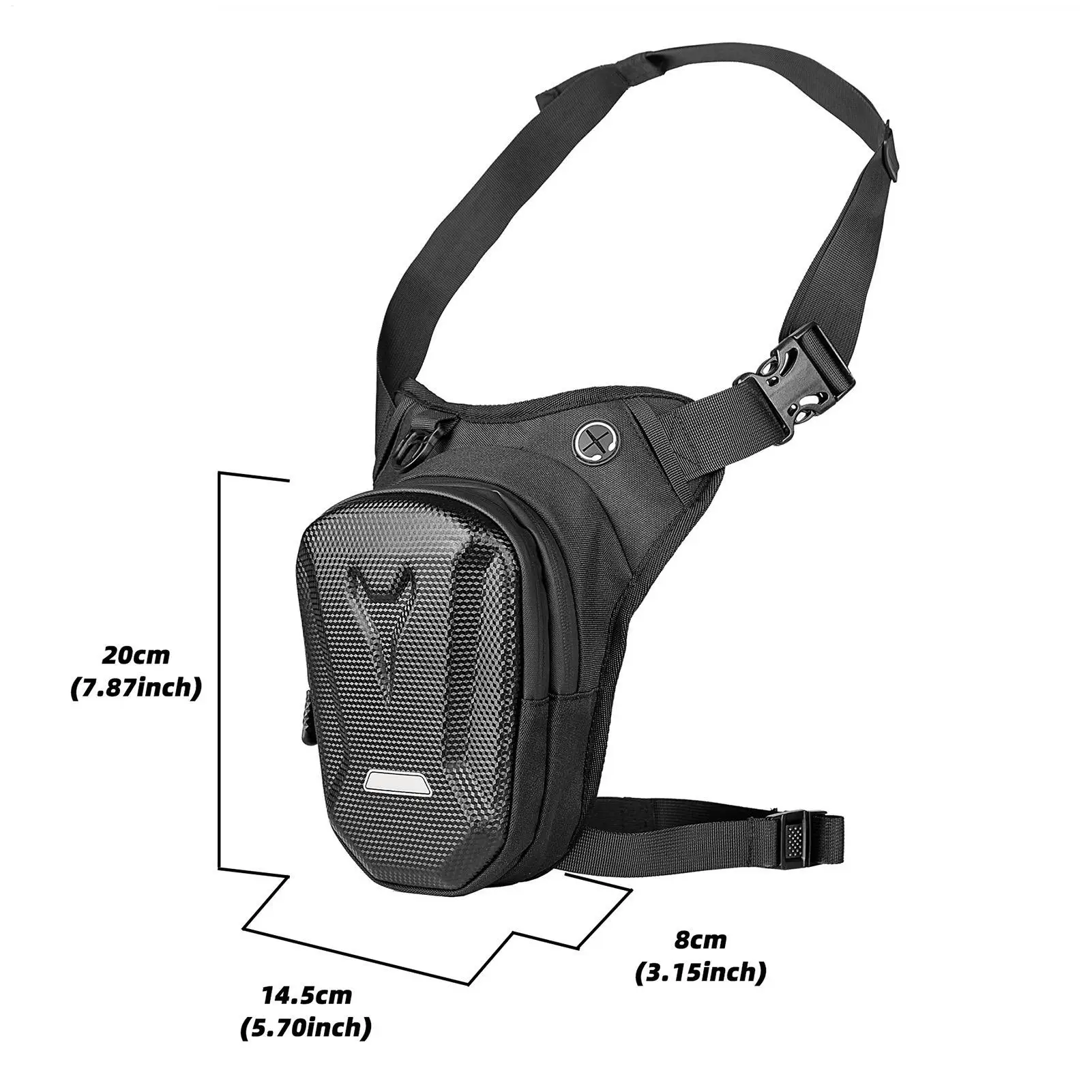 กระเป๋าคาดต้นขาแบบปรับได้พร้อมสายรัดถอดออกได้ กระเป๋าคาดต้นขาสำหรับใส่โทรศัพท์มือถือสำหรับขี่มอเตอร์ไซค์ ปั่นจักรยาน เดินป่า ท่องเที่ยว กิจกรรมกลางแจ้ง ปีนเขา