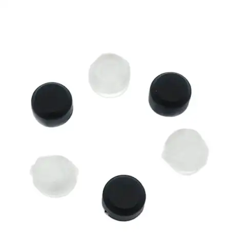100 adet Silikon Yuvarlak Delik Düğme Kapağı 6*6mm basmalı düğme anahtarı Kapakları Dokunsal Kapak 6*6mm Yuvarlak Dokunsal Anahtarları Toptan