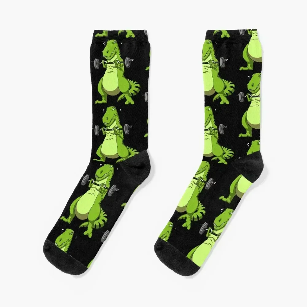 

T-Rex Dinosaur Fitness Socks Climbing christmas gift Women Socks Men's