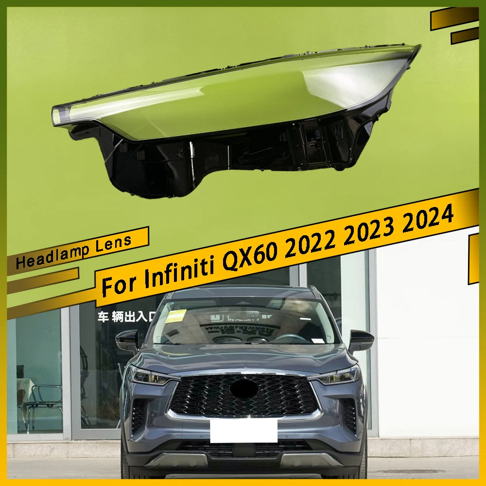 

Headlamp Cover Lampshade Lamp Headlight Shell Lens Plexiglass Replace Original Lampshade For Infiniti QX60 2022 2023 2024