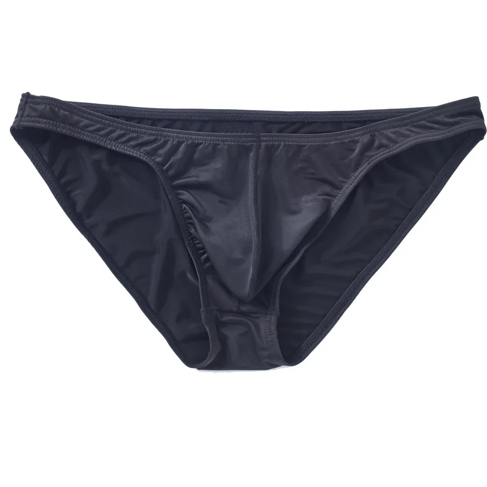 Classic Solid Color Briefs Bulge Pouch Underpants Men Underwear Brand New Condition Breathable Material Classic Style