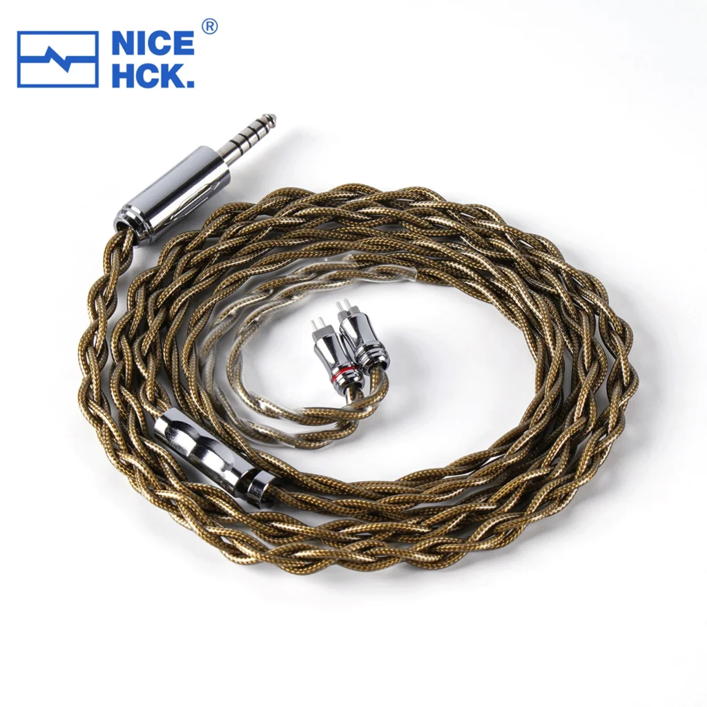 

NiceHCK EpicSeeker HiFi Cable Ultra High Purity Pure Silver Replace Earphone Wire with 2Pin Platinum Plated OCC Plug for BA15