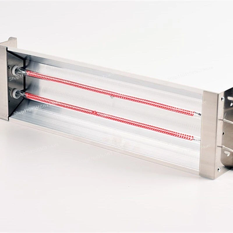 Heating Equipment Carbon Fiber Twin Tube Infrared Lamp With Reflector Paint Curing Baking Heating Tube 400W-2000W