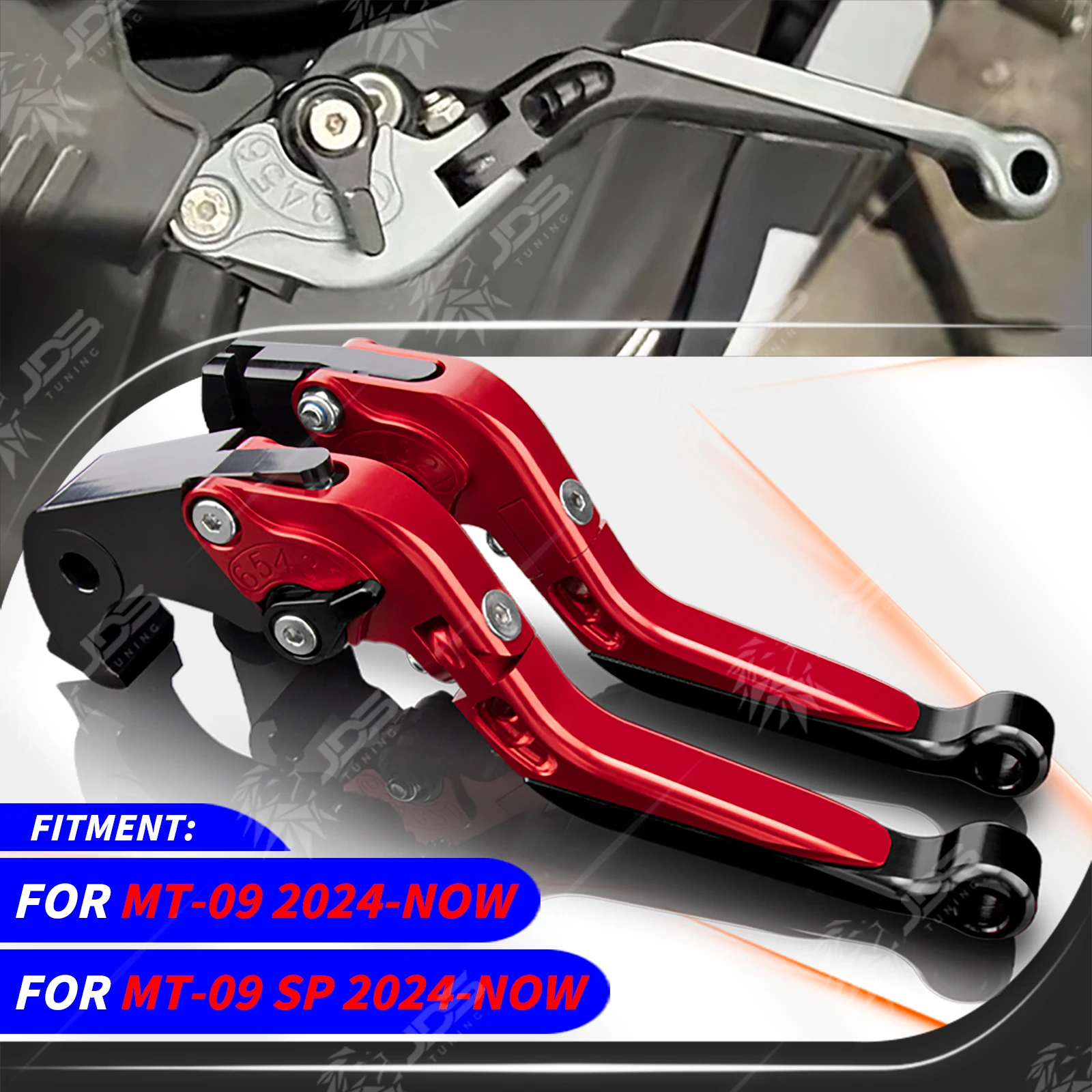 

JDSTUNING For Yamaha MT-09/MT09 SP 2024-NOW Clutch Lever Brake Lever Adjustable Folding Handle Levers Accessories Parts
