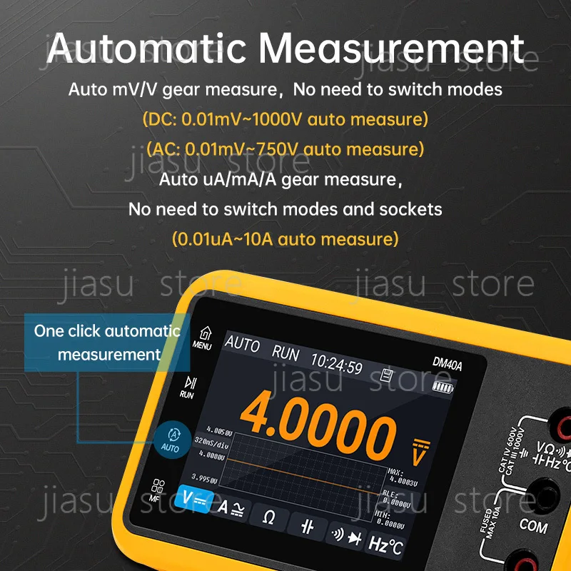 Alientek Dm40 3 In 1 Multimeter Signal Generator 50m Sample Rate Acdc Voltage Diode Handheld Digital Automotive Tools view 3