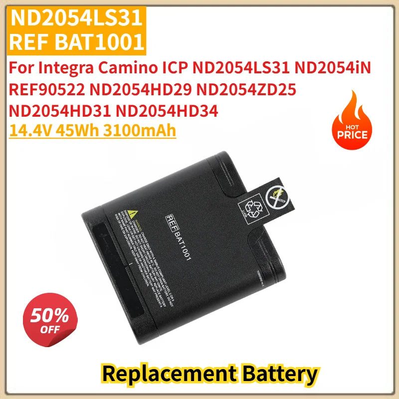 

ND2054LS31 REF BAT1001 High Quality Battery 14.4V 3100mAh For Integra Camino ICP ND2054LS31 ND2054iN ND2054HD29 ND2054ZD25