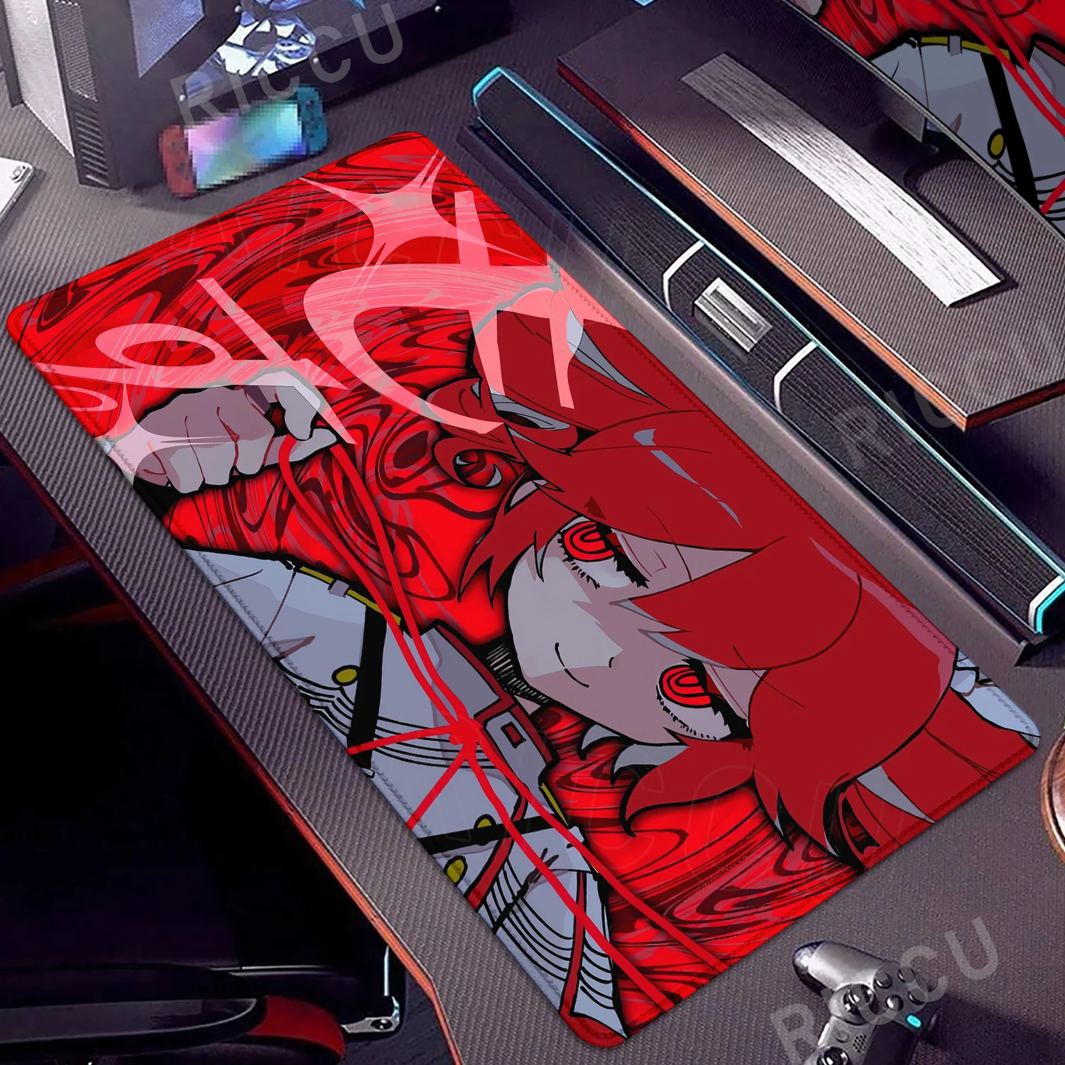 Kawaii Anime Girl Gaming Mouse Pad K-Kasane Teto Large LockEdge Mousepad XXL Computer Keyboard Desk Mat E-Sports PC Gaming Pads