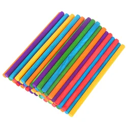 50pcs Colorful Rhythm Sticks Wooden Music Drum Sticks for Replacement High Quality Percussion Instrument for Beginners