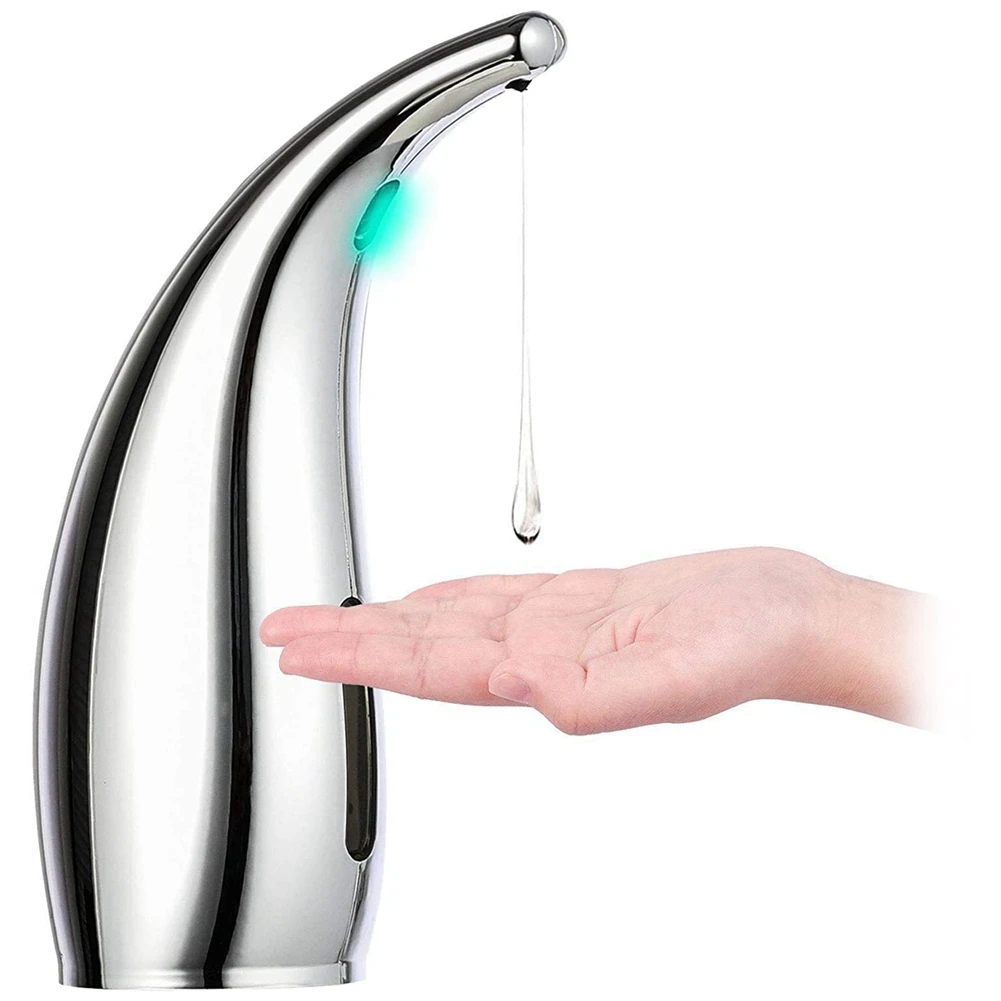 

Soap Dispenser Automatic, Touchless Liquid Soap Dispenser, with Infrared Motion Sensor, 300Ml/11Oz, SilverB84B