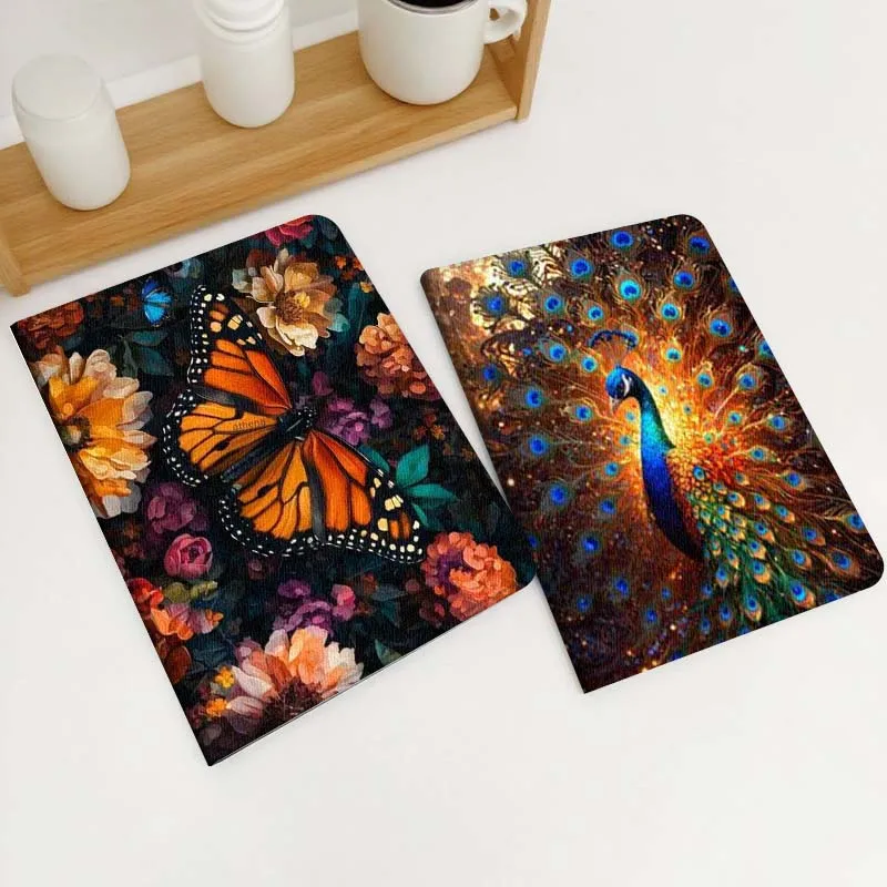

Peacock Butterfly Beautiful Gift For Xiaomi Redmi Mi Poco Pad 2 5 6s 7 7s Ultra Pro Max 14 12.4 12.1 inch Soft Tablet Case
