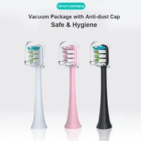 For Xiaomi SOOCAS Sonic Electric Toothbrush Replacement Brush Heads Compatible with X3 X5 X3U X1 V1 V2 with Anti-Dust Caps