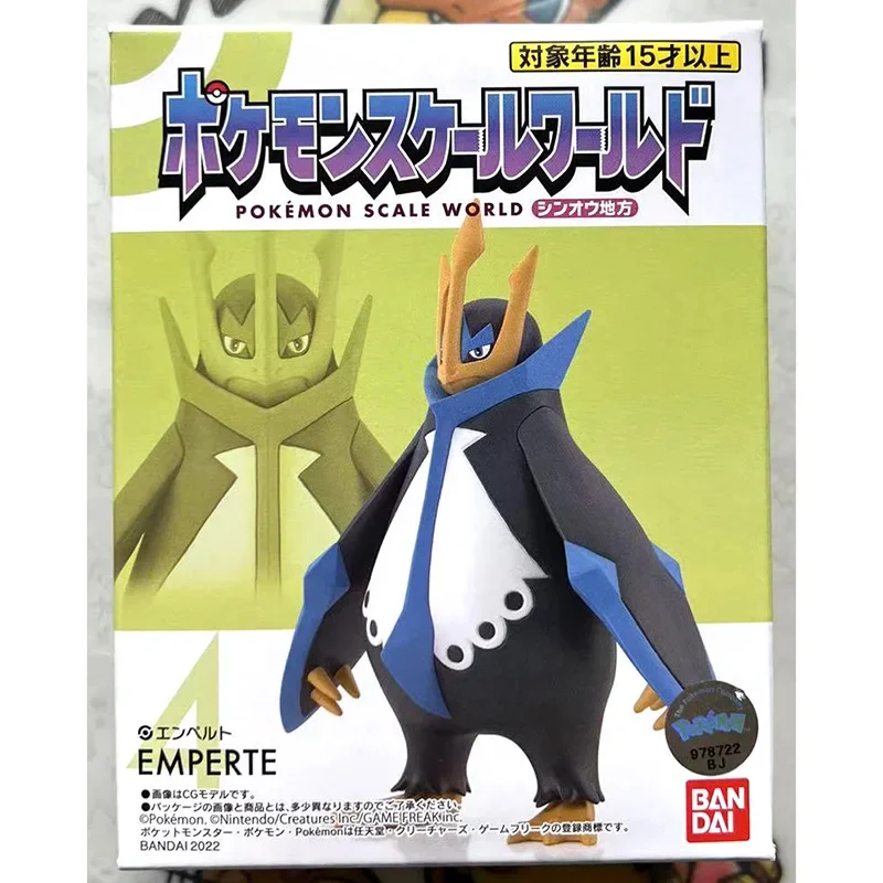 Bandai Genuine Pokemon Scale World 1/20 Series Water Type and Steel Type Empoleon Model Ornament Toys