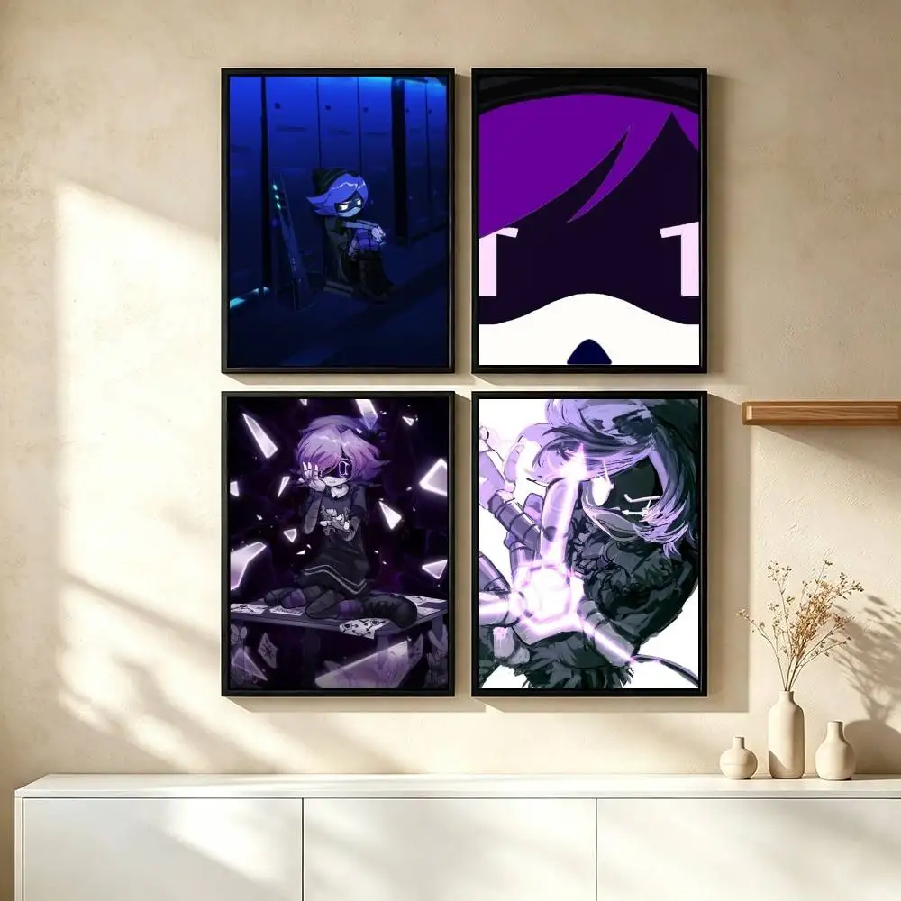 U-Uzi Doorman Animation Poster Waterproof Wall Art Sticker For Bar Living Room Vintage Decor High Quality Print Gift