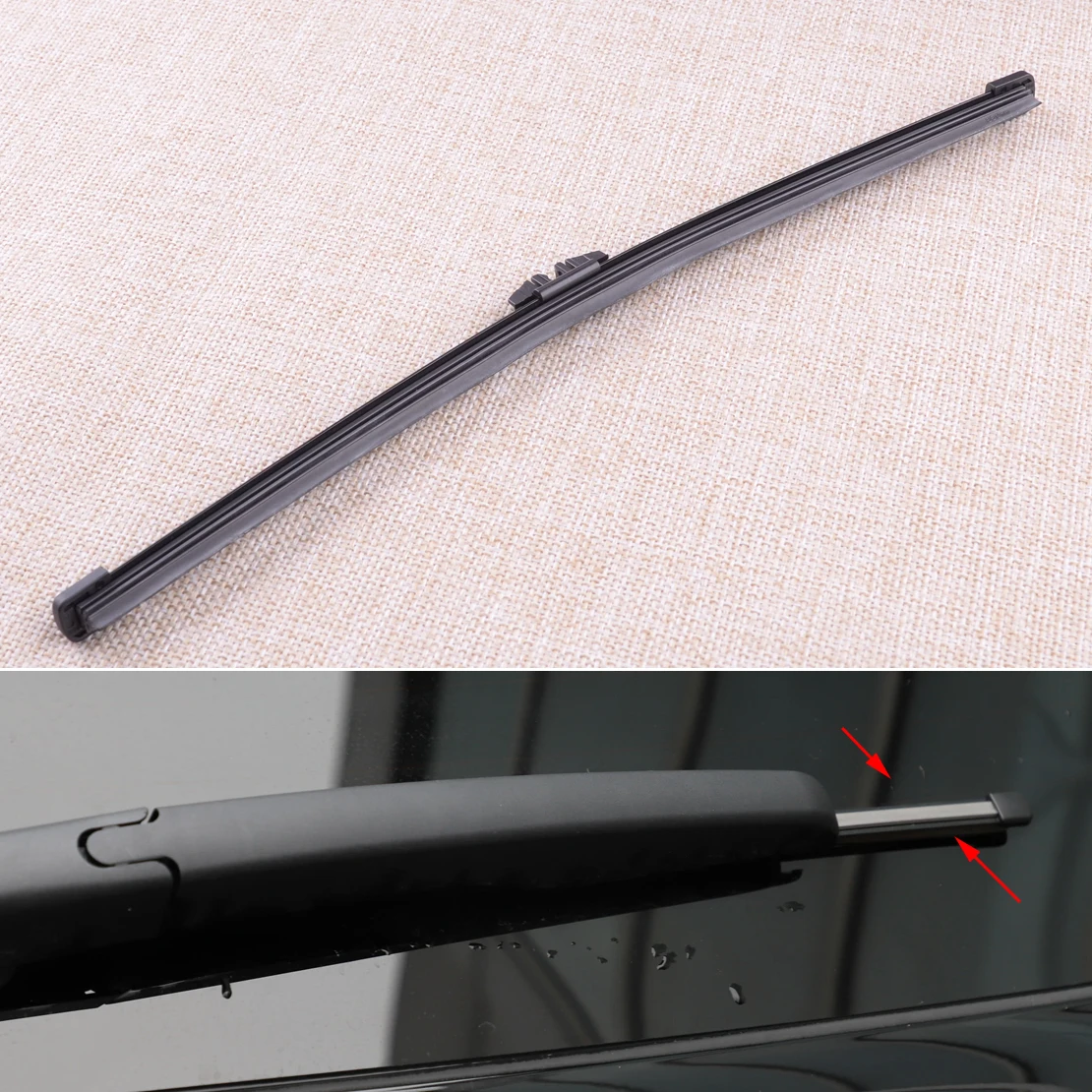 New Black Rear Window Windshield Wiper Blade & Arm Replacement Fit for Ford Edge 2015 2016 2017 2018 2019 2020