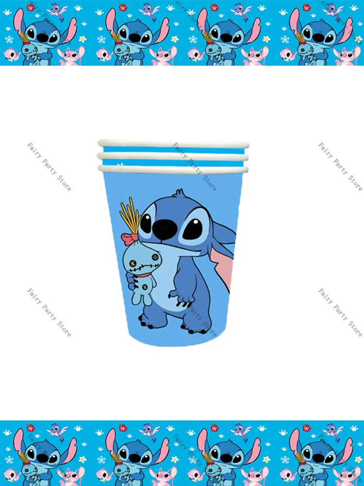 

Stitch Birthday Party Decoration Disposable Tableware Cup Plate Napkin Tablecloth Party Balloon Kids Baby Shower Decor Supplies
