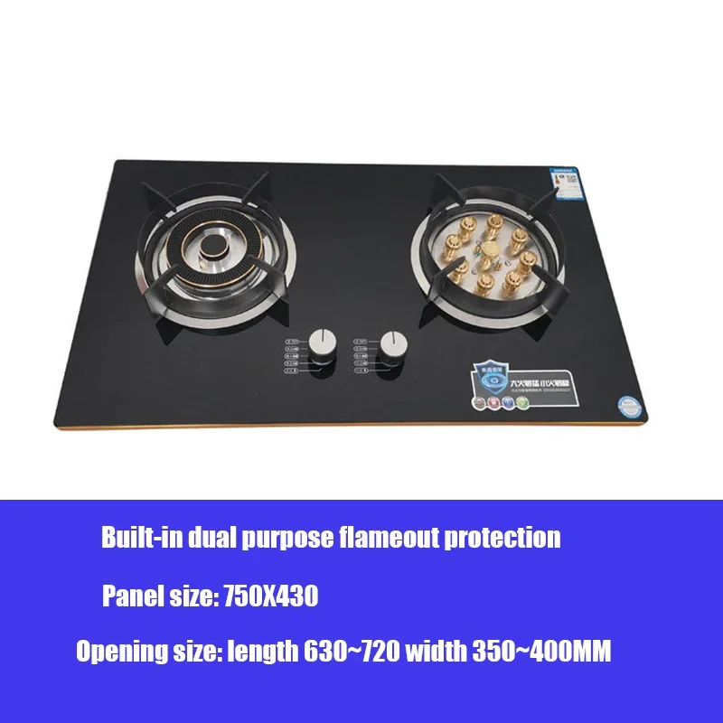 جديد المنزلية الفولاذ المقاوم للصدأ الموفرة للطاقة موقد غاز اليوسفي بطة شرسة النار موقد مزدوج موقد غاز طبيعي الغاز المسال Sto