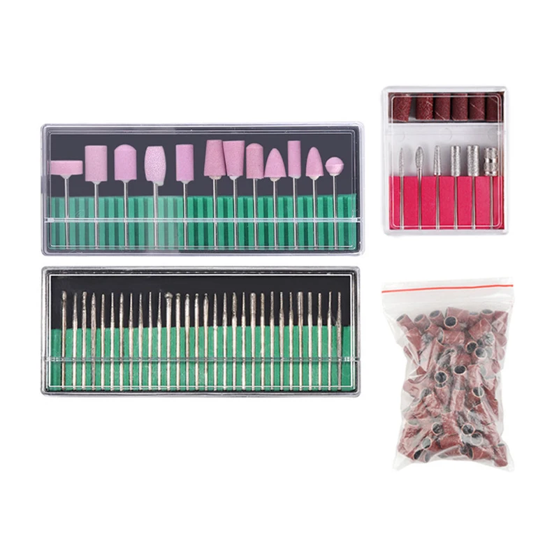 マニキュアアクセサリー,クォーツドリルビット,ソフトウールストーン,マニキュアマシン用ヘッド,12または30個