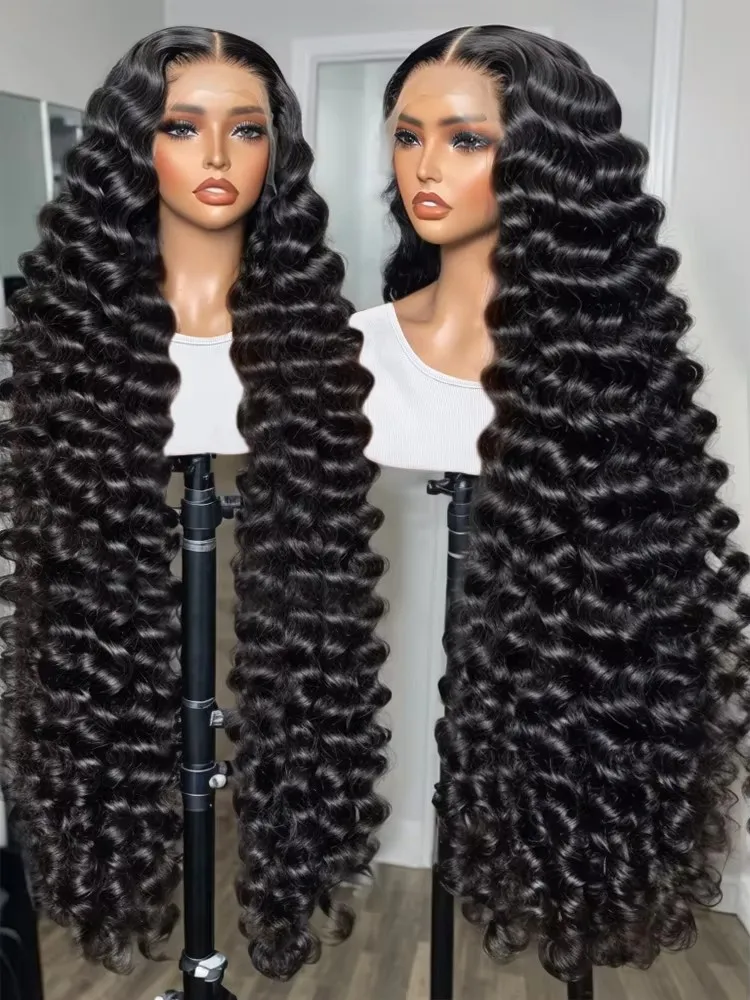 

Loose Wave 13x6 Lace Front Human Hair Wig 30 40 Inches Brazilian Water Deep Wave 13x4 HD Lace Frontal Wig Curly Wigs For Women