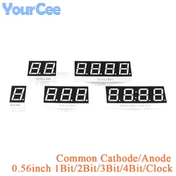 Tube numérique d'horloge à affichage LED, cathode commune rouge, anode, 7 segments, 0.56 pouces, 0.56 pouces, 1 Bit, 2 Bit, 3 Bit, 4 Bit, 5 pièces