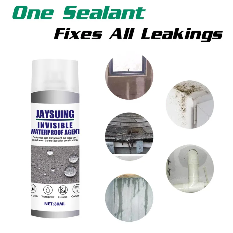 Sealant Spray Coating Liquid Waterproof Strong Adhesion Spray Leak Water Leak Repair Sealant Plug