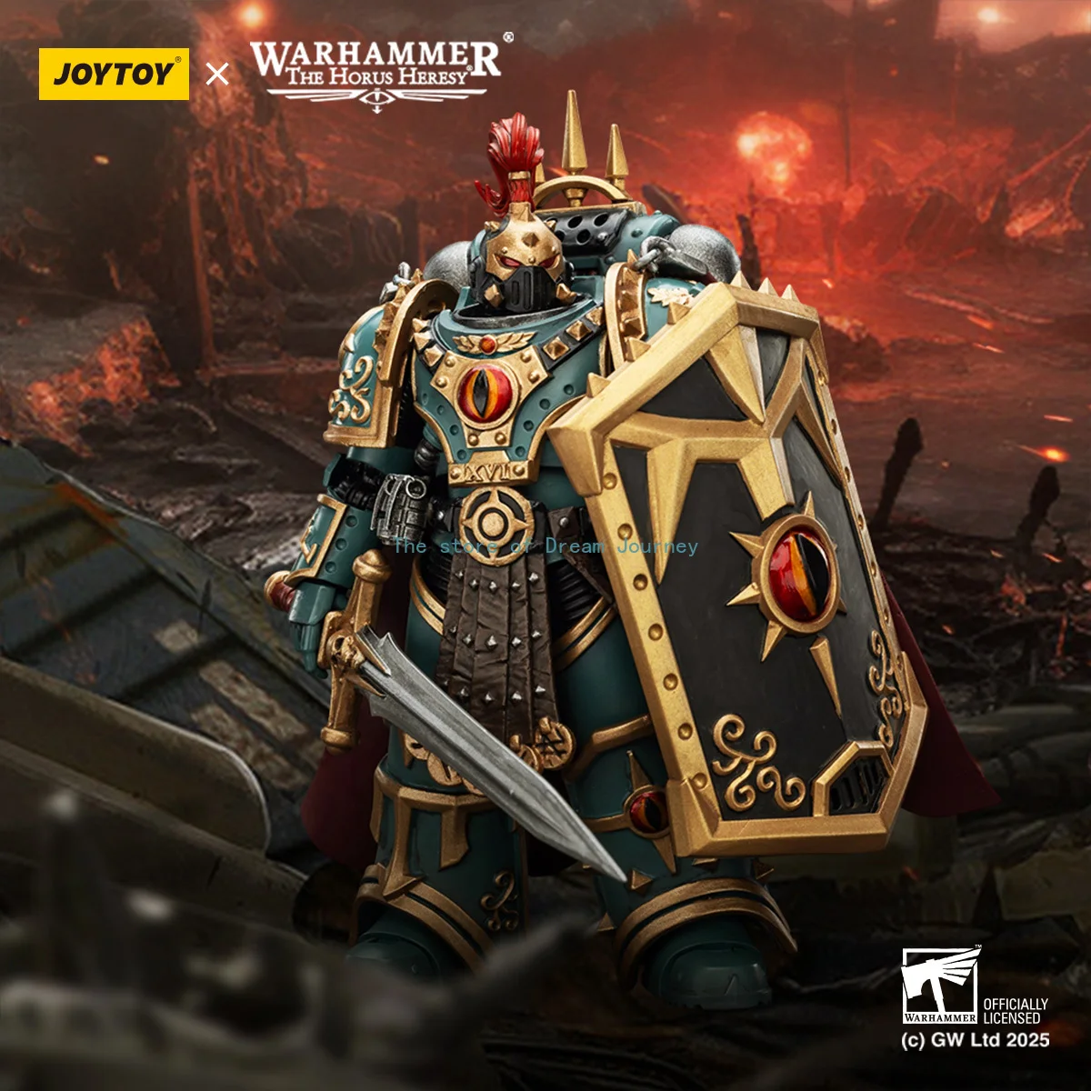

Spot JOYTOY Warhammer 40K 1/18 Son of Horus "Little" Horus Aximander Captain of the Fifth Company Action Figure Toy Figure