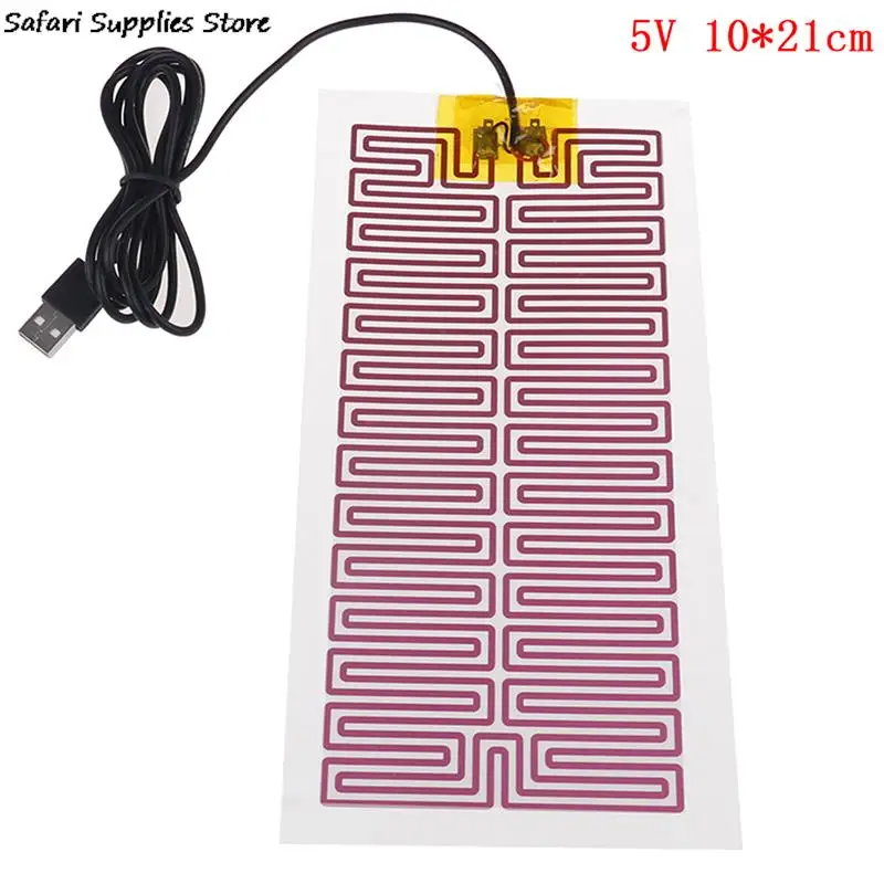 1X USB 5V 10CM*21CM Heating Heater Winter Warm Plate For Waist Shoes Pad