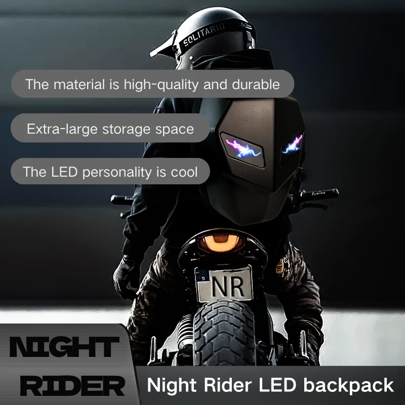 LED High Quality Waterproof Carbon Fiber Dark Knight Intelligent Backpack Eye Motorcycle Helmet Rainproof Easy Carry Laptops