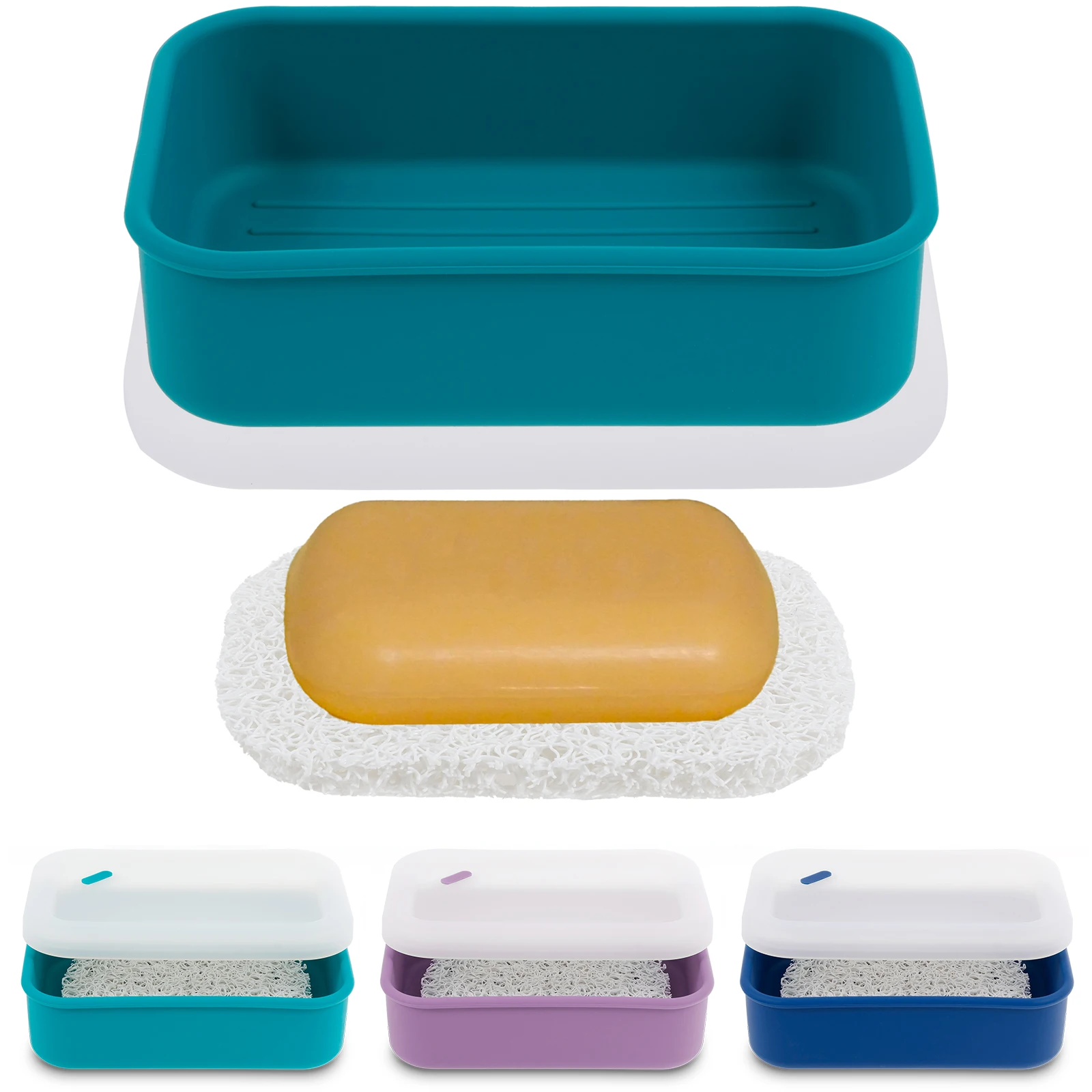 Large Silicone-Style Shampoo Bar Holder