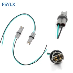 FSYLX Car Styling OEM 30CM T10 Led Bulb Socket Holder T15 W5W 194 168 Wire Cable Adapter Plug Connector T10 Auto Bulb Adaptor