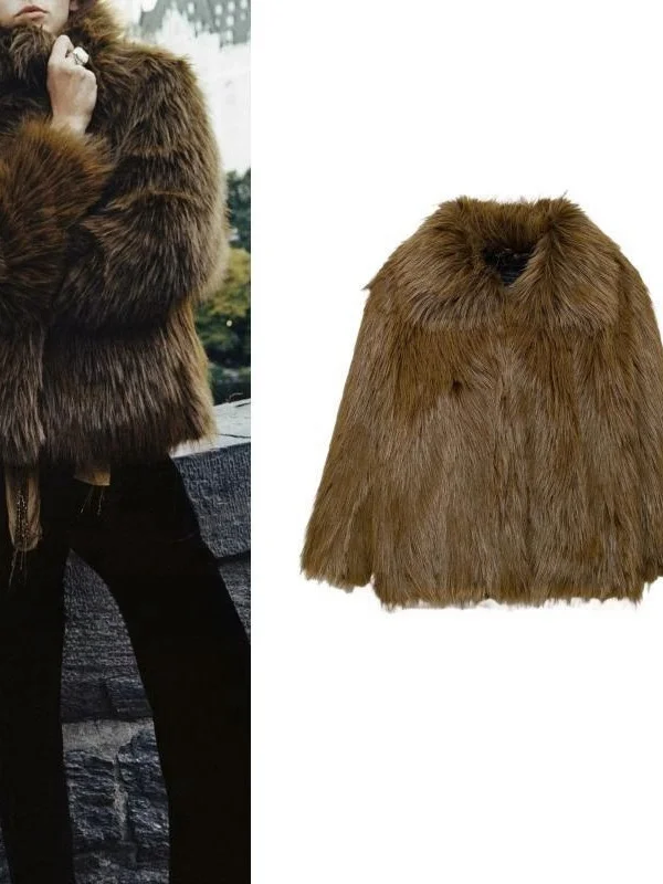 

Теплая верхняя одежда, женская зимняя новинка, длинный пушистый жилет с воротником-стойкой, молодежное экологически чистое модное облегающее пальто