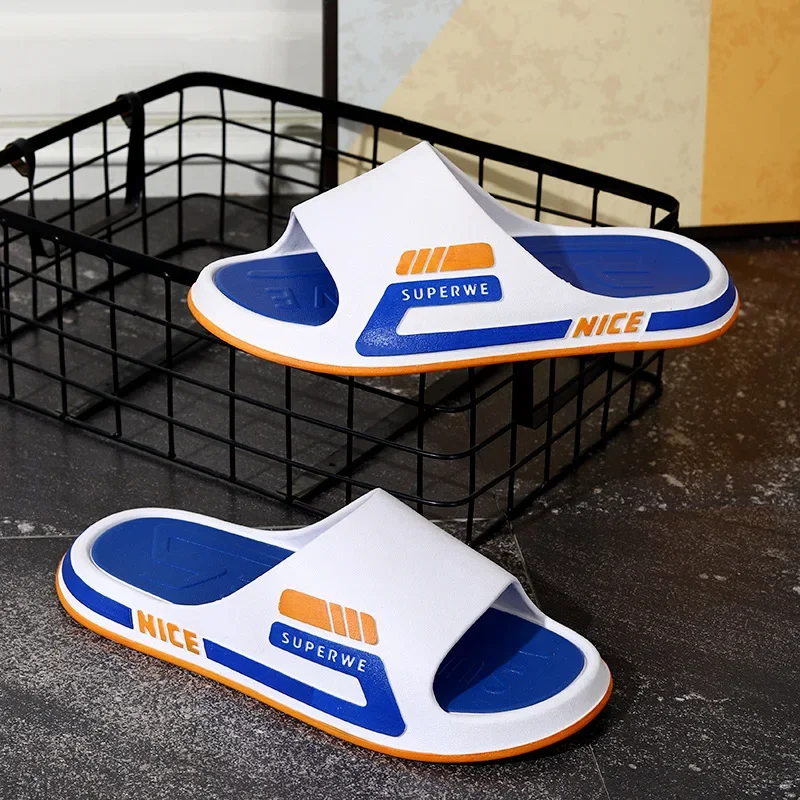 Men Slippers Flat Beach Shoes Non-slip Sandals Indoor Home Slippers Casual Light Sandalias Flip Flop Thick Platform Mixed Colors