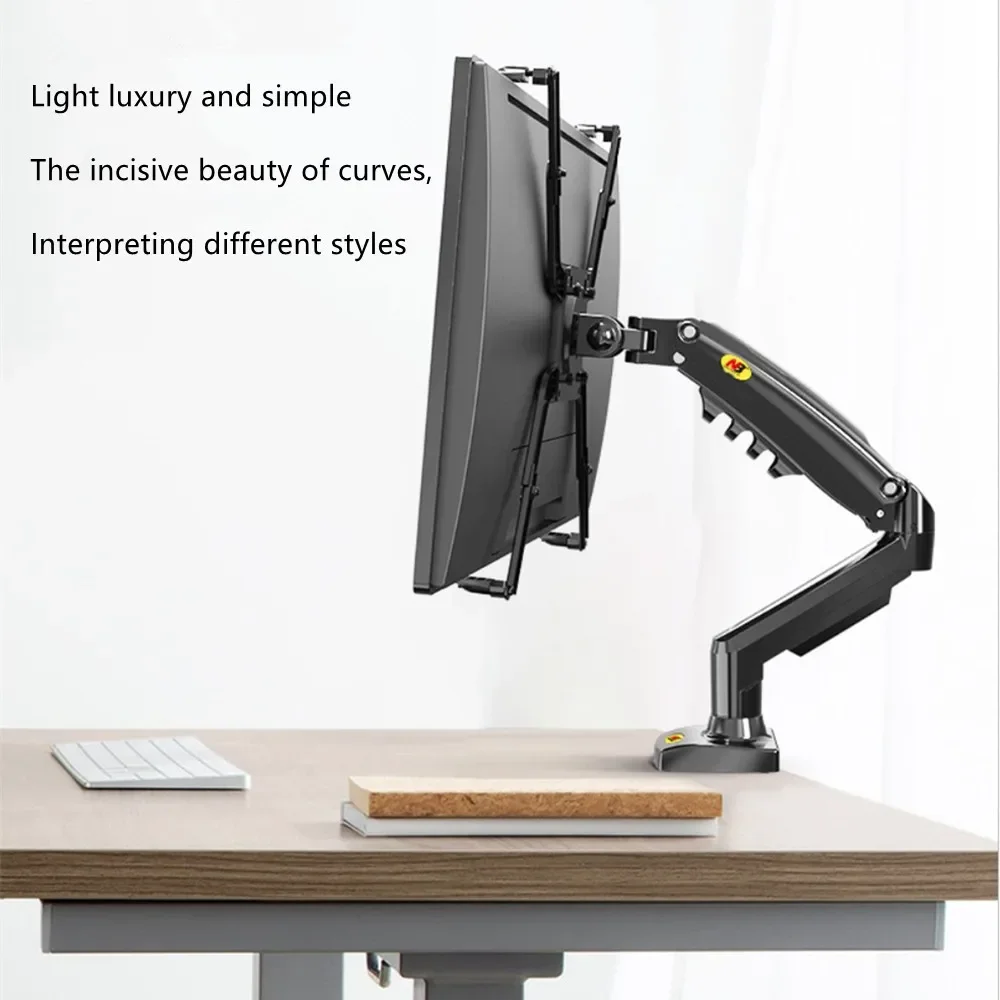 Кронштейн для ЖК-дисплея 17-27 дюймов, регулируемая основа для компьютерного телевизора, настольная поворотная металлическая подставка, инструмент для обучения офисных игр, стопорный зажим для ПК