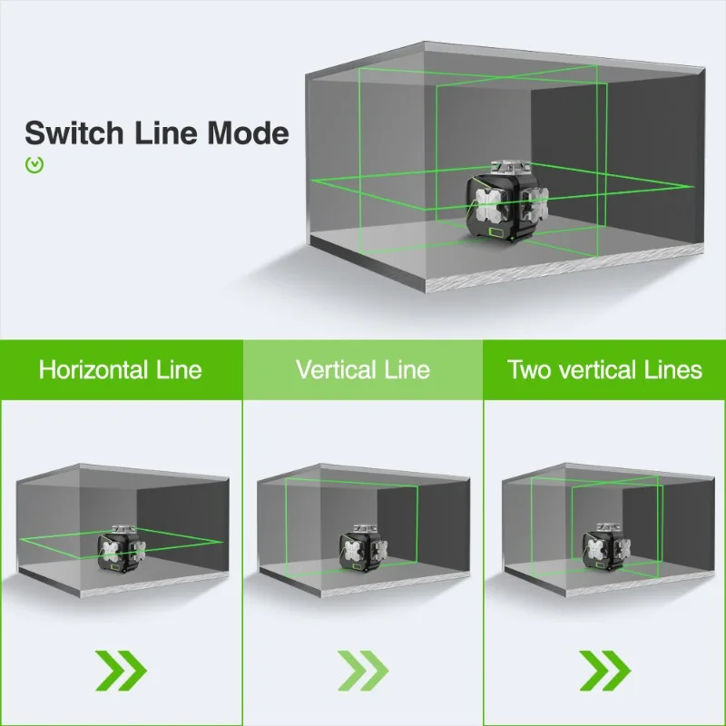 Huepar S04CG 4D 16 Cross Line Self- Leveling Nivel Line Laser Levels