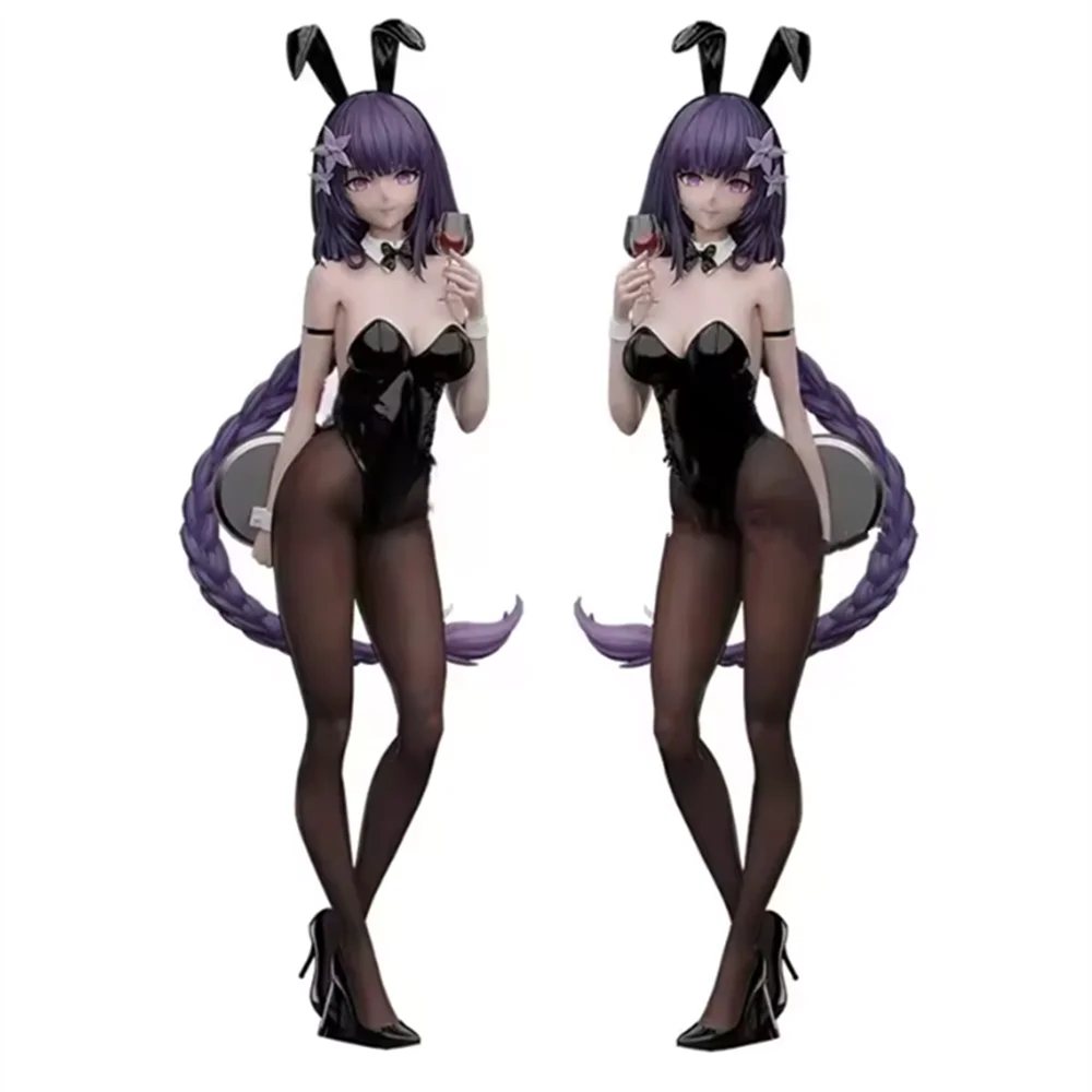 

42CM Genshin impact Raiden Shogun Beelzebul Bunny ver Girl figure PVC Action Anime model Game statue Adult Doll toys gift