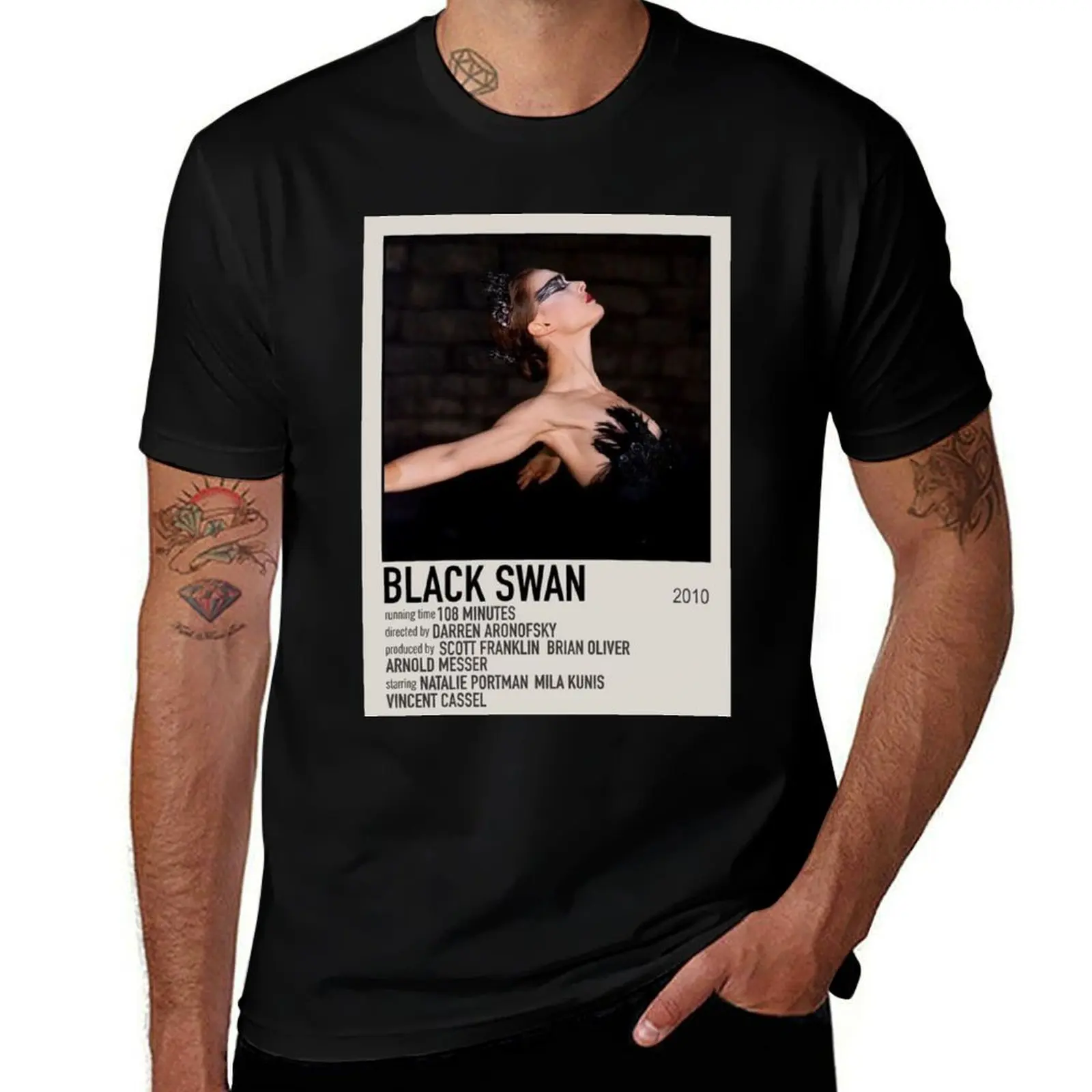 

man Black graphic funny Swan quality funny shirts brand T-Shirt high man t t for shirts dark humor luxury Movie shirts Poster t